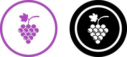 Grapes Icon Design vector