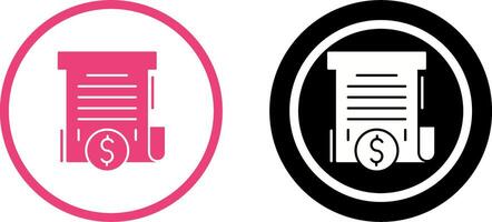 Bill Icon Design vector