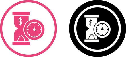 Time is Money Icon Design vector