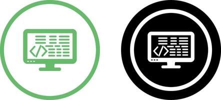 Coding Icon Design vector