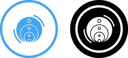Venn Diagram Icon Design vector