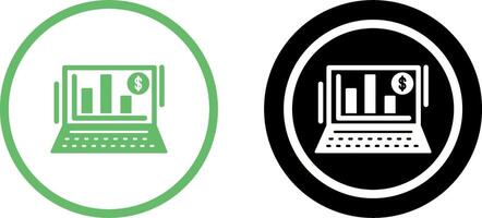 Bar Chart Icon Design vector