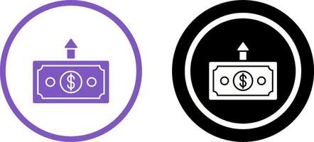 Money Up Icon Design vector