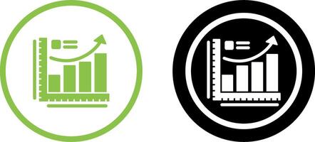 Growth Chart Icon Design vector