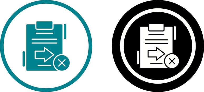 Send Failed Icon Design vector