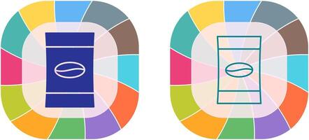 Coffee Packets Icon Design vector