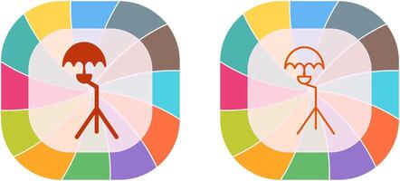 único paraguas estar icono diseño vector