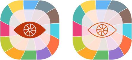 Unique Eye Icon Design vector