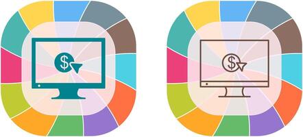 Unique Pay Per Click Icon Design vector