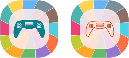 único juego de azar consola icono diseño vector