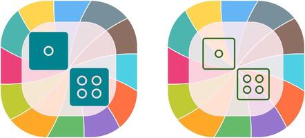 Dice Icon Design vector