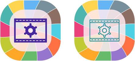 Unique Web Optimization Icon Design vector