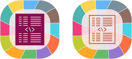Piece of Code Icon Design vector