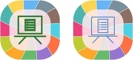 Unique Notice Board Icon Design vector