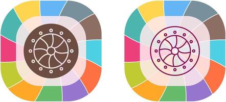 Unique Optical Diaphram Icon Design vector