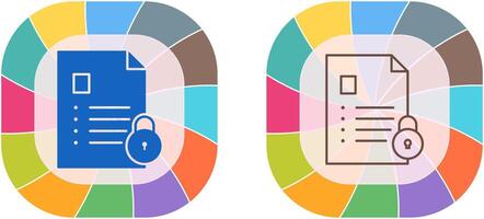 Unique Confidentiality Icon Design vector