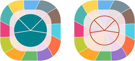 Pie Chart Analysis Icon Design vector