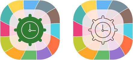 Time Settings Icon Design vector