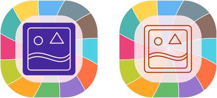 Unique Images Icon Design vector
