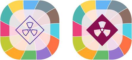 Radiation Icon Design vector