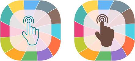 Danger of Hand Press Icon Design vector