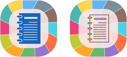 Notepad Icon Design vector