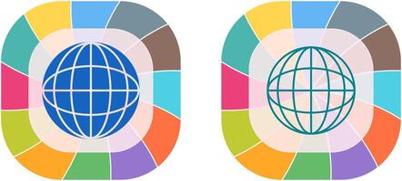 Globe Icon Design vector