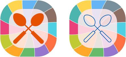 Spoons Icon Design vector