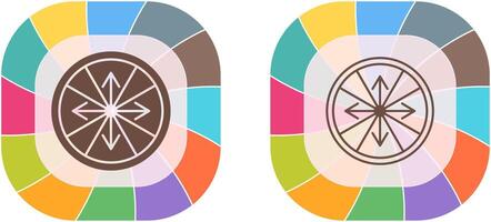 Roulette with Arrow Icon Design vector