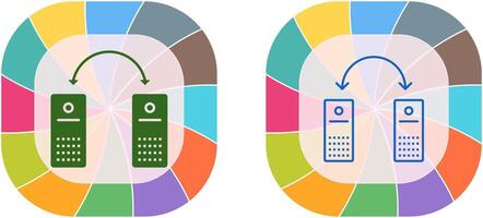 Unique Connected Systems Icon Design vector