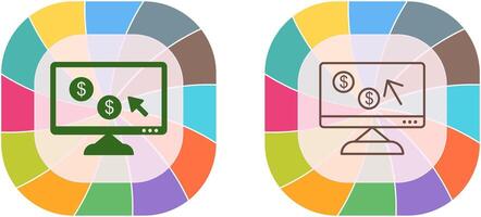 Unique Pay Per Click Icon Design vector