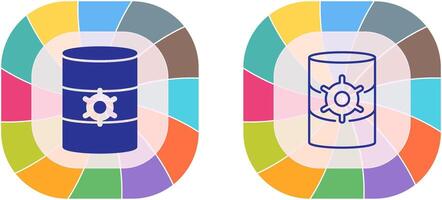 único base de datos administración icono diseño vector