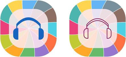 Headphones Icon Design vector