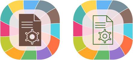 Unique Content Management Icon Design vector