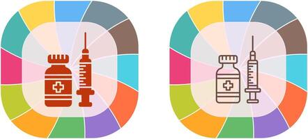 Vaccine Icon Design vector