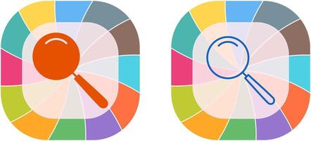 Unique Magnifier Icon Design vector
