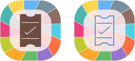 Passes Icon Design vector
