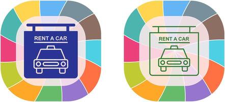 Rent a Car Icon Design vector