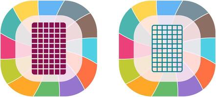 Card Backwards Icon Design vector