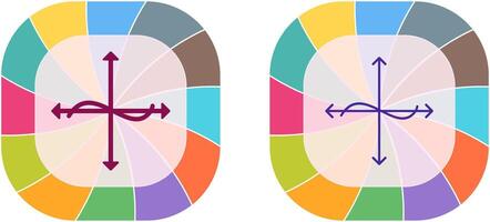 Unique Graph Icon Design vector