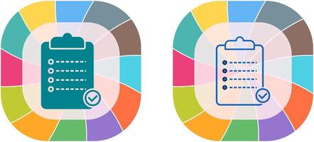 Unique Checklist Icon Design vector
