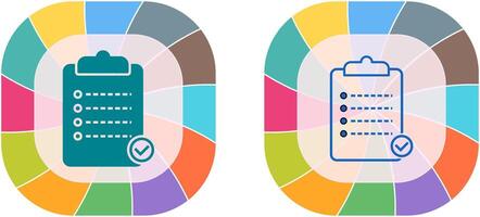 único Lista de Verificación icono diseño vector