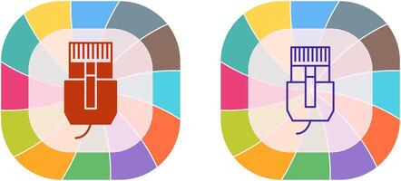 Unique Internet Cable Icon Design vector