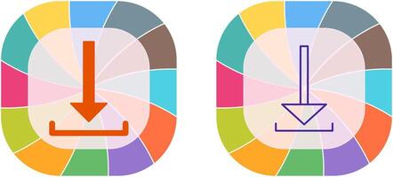 Unique Download Icon Design vector