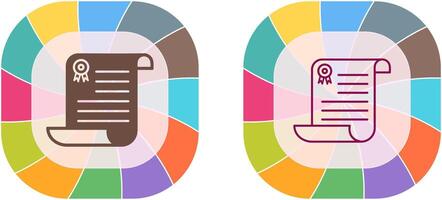 Unique Diploma Icon Design vector