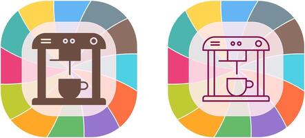 Unique Coffee Machine Icon Design vector