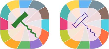 Unique Corkscrew Icon Design vector