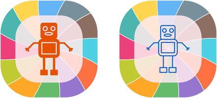 Unique Robot Icon Design vector