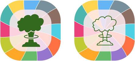 Unique Bomb Blast Icon Design vector