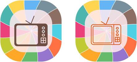 TV Set Icon Design vector